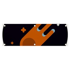 Meteor-meteorite-space-comet Banner And Sign 6  X 2  by Cowasu