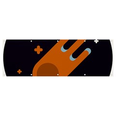 Meteor-meteorite-space-comet Banner And Sign 12  X 4  by Cowasu