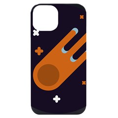 Meteor-meteorite-space-comet Iphone 14 Black Uv Print Case by Cowasu