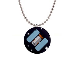 Satellite-machine-space-dark 1  Button Necklace by Cowasu