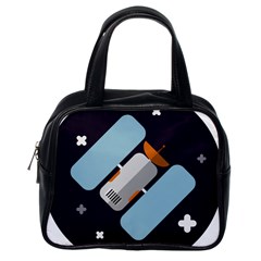 Satellite-machine-space-dark Classic Handbag (one Side) by Cowasu