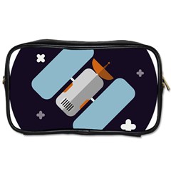 Satellite-machine-space-dark Toiletries Bag (two Sides) by Cowasu