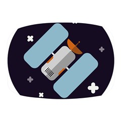 Satellite-machine-space-dark Mini Square Pill Box by Cowasu