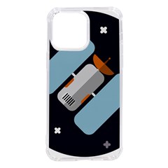 Satellite-machine-space-dark Iphone 14 Pro Max Tpu Uv Print Case by Cowasu