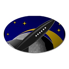 Science-fiction-sci-fi-sci-fi-logo Oval Magnet by Sarkoni