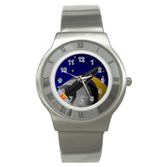 Science-fiction-sci-fi-sci-fi-logo Stainless Steel Watch by Sarkoni