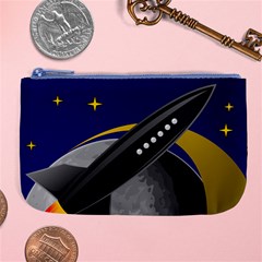 Science-fiction-sci-fi-sci-fi-logo Large Coin Purse by Sarkoni