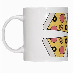 Pizza-slice-food-italian White Mug by Sarkoni