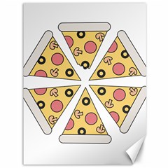 Pizza-slice-food-italian Canvas 36  X 48  by Sarkoni