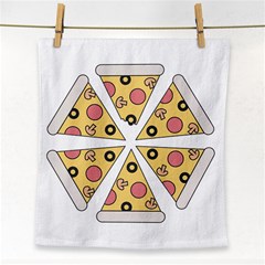 Pizza-slice-food-italian Face Towel by Sarkoni