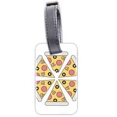 Pizza-slice-food-italian Luggage Tag (two Sides) by Sarkoni