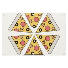 Pizza-slice-food-italian Banner And Sign 6  X 4  by Sarkoni