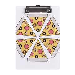 Pizza-slice-food-italian A5 Acrylic Clipboard by Sarkoni