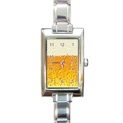 Bubble-beer Rectangle Italian Charm Watch by Sarkoni