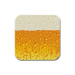 Bubble-beer Rubber Square Coaster (4 Pack) by Sarkoni