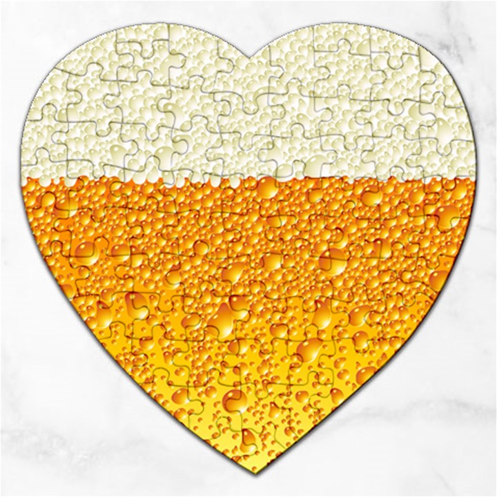 Bubble-beer Jigsaw Puzzle (Heart)