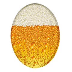 Bubble-beer Oval Glass Fridge Magnet (4 Pack) by Sarkoni