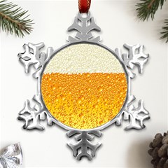 Bubble-beer Metal Small Snowflake Ornament