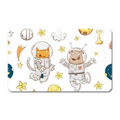 Astronaut-dog-cat-clip-art-kitten Magnet (rectangular) by Sarkoni