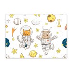 Astronaut-dog-cat-clip-art-kitten Sticker A4 (10 pack) Front