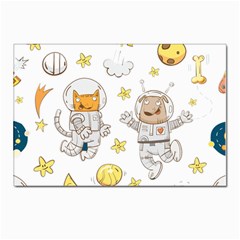 Astronaut-dog-cat-clip-art-kitten Postcards 5  X 7  (pkg Of 10) by Sarkoni