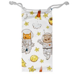 Astronaut-dog-cat-clip-art-kitten Jewelry Bag by Sarkoni