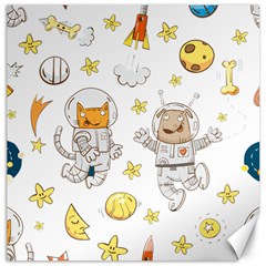 Astronaut-dog-cat-clip-art-kitten Canvas 16  X 16  by Sarkoni