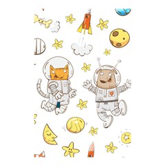 Astronaut-dog-cat-clip-art-kitten Shower Curtain 48  X 72  (small)  by Sarkoni