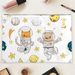 Astronaut-dog-cat-clip-art-kitten Cosmetic Bag (xxl) by Sarkoni