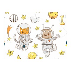 Astronaut-dog-cat-clip-art-kitten Two Sides Premium Plush Fleece Blanket (mini) by Sarkoni