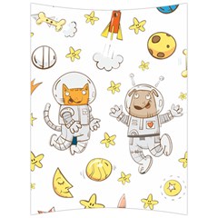 Astronaut-dog-cat-clip-art-kitten Back Support Cushion by Sarkoni