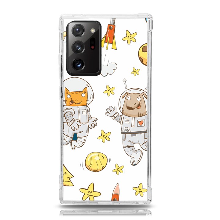 Astronaut-dog-cat-clip-art-kitten Samsung Galaxy Note 20 Ultra TPU UV Case