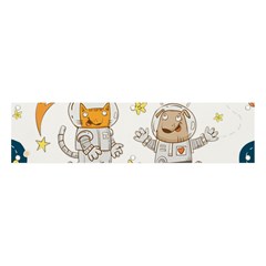 Astronaut-dog-cat-clip-art-kitten Banner And Sign 4  X 1  by Sarkoni