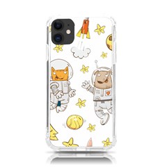 Astronaut-dog-cat-clip-art-kitten Iphone 11 Tpu Uv Print Case by Sarkoni