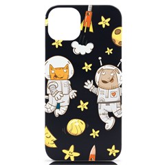 Astronaut-dog-cat-clip-art-kitten Iphone 14 Plus Black Uv Print Case by Sarkoni