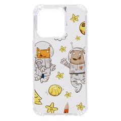 Astronaut-dog-cat-clip-art-kitten Iphone 14 Pro Tpu Uv Print Case by Sarkoni