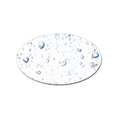 Blue Oxygen-bubbles-in-the-water Sticker Oval (100 Pack) by Sarkoni