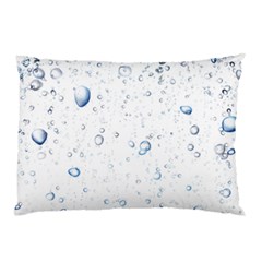 Blue Oxygen-bubbles-in-the-water Pillow Case by Sarkoni