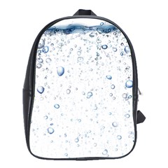 Blue Oxygen-bubbles-in-the-water School Bag (large) by Sarkoni