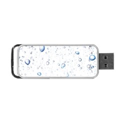 Blue Oxygen-bubbles-in-the-water Portable Usb Flash (one Side) by Sarkoni