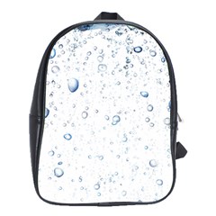 Blue Oxygen-bubbles-in-the-water School Bag (xl) by Sarkoni