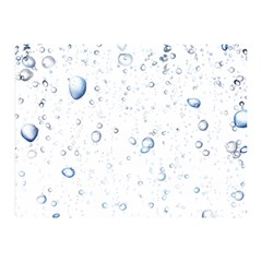 Blue Oxygen-bubbles-in-the-water Two Sides Premium Plush Fleece Blanket (mini) by Sarkoni