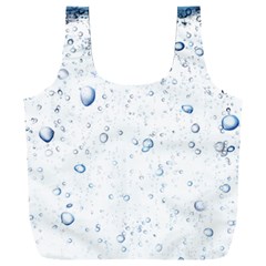 Blue Oxygen-bubbles-in-the-water Full Print Recycle Bag (xxxl) by Sarkoni