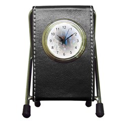 New York City Pen Holder Desk Clock