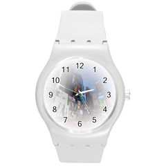 New York City Round Plastic Sport Watch (m) by Sarkoni