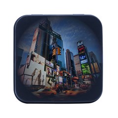 New York City Square Metal Box (black)