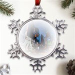 New York City Metal Large Snowflake Ornament Front