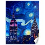 Starry Night In New York Van Gogh Manhattan Chrysler Building And Empire State Building Canvas 18  x 24  17.8 x23.08  Canvas - 1