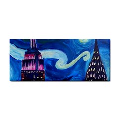 Starry Night In New York Van Gogh Manhattan Chrysler Building And Empire State Building Hand Towel