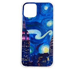 Starry Night In New York Van Gogh Manhattan Chrysler Building And Empire State Building Iphone 12 Pro Max Tpu Uv Print Case by Sarkoni